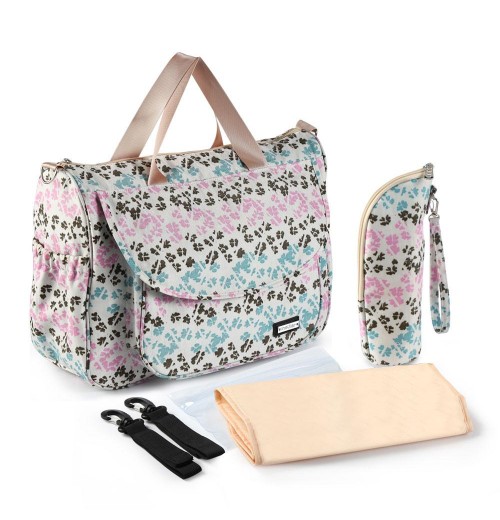 Floral Print Diaper Bag