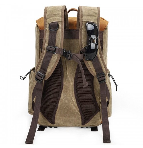 Canvas And Leather Camera Bag