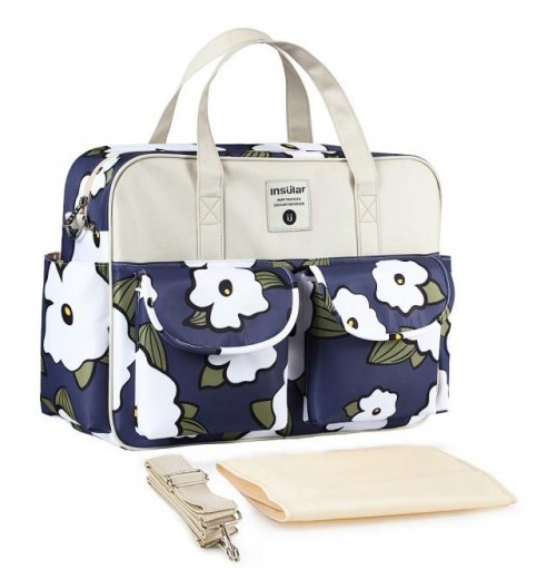 Floral Diaper Bag Tote